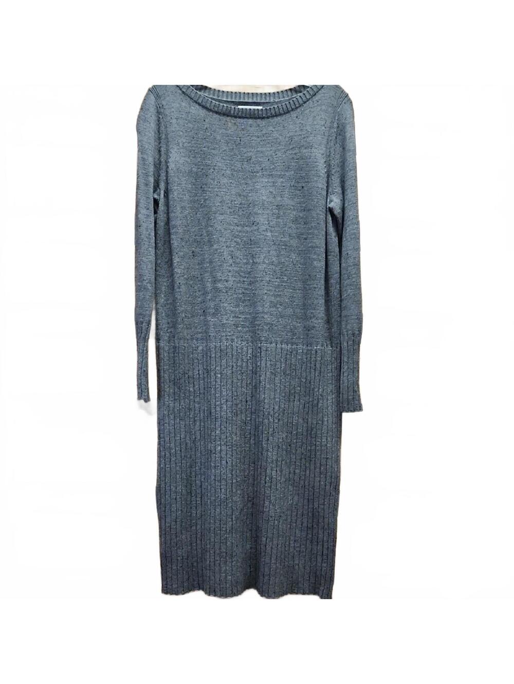 Lou & Grey | Charcoal Long Sleeve Dress | S